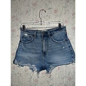 Abercrombie & Fitch Women's Blue Denim Shorts Size 2/26